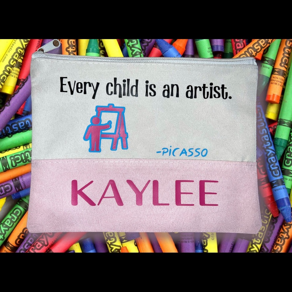 Custom, 6x8 toy/accessory/crayon‎ bag